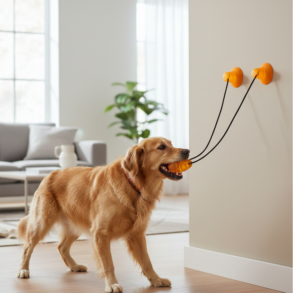 Wiggly Tails Tug and Soothe Suction Toy