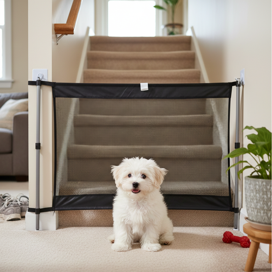 Pet Safety Mesh Stair and Doorway Gate