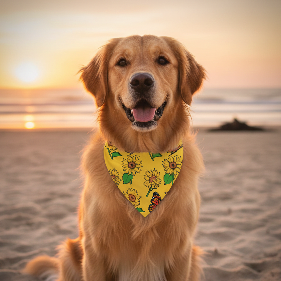 Wiggly Tails Floral Dog Bandana