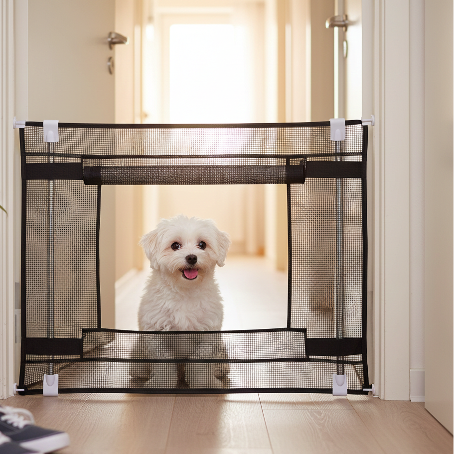 Pet Safety Mesh Stair and Doorway Gate