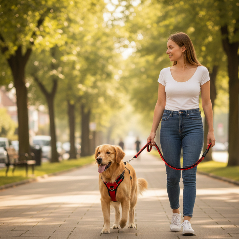 Wiggly Tails Gentle Walk Harness and Lead