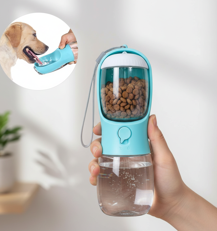 Wiggly Tails 2 in 1 Travel Water Bottle